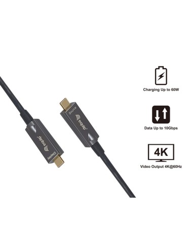 Equip 119464 cavo USB USB 3.2 Gen 2 (3.1 Gen 2) 7,5 m USB C 10 Gbit s 60 W Nero