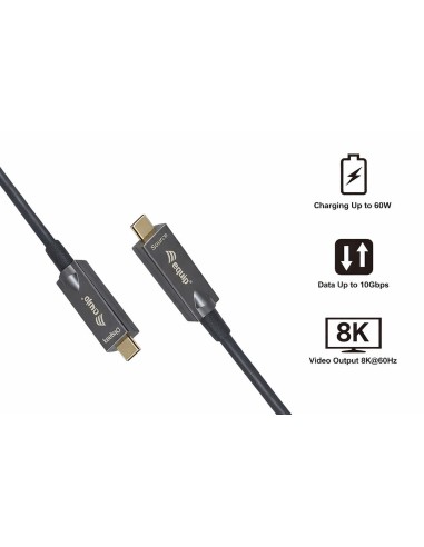 Equip 119467 cavo USB USB 3.2 Gen 2 (3.1 Gen 2) 7,5 m USB C 10 Gbit s 60 W Nero