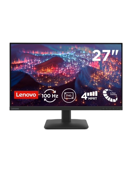 Lenovo L27-4e - Monitor 27" IPS Flat FHD 1920x1080 0 100Hz 4ms - 1xHDMI 1.4 + 1xVGA - Stand Tilt Cavo HDMI incluso