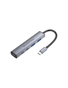 Conceptronic HUBBIES22G hub di interfaccia USB 3.2 Gen 1 (3.1 Gen 1) Type-C 5000 Mbit s Grigio