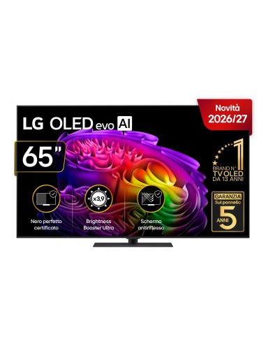 LG OLED evo AI 65'' Serie G6S OLED65G66LS, 4K, Hyper Radiant Color, Processore α11 Gen3, VRR 165Hz,G-Sync, SMART TV 2026