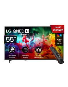 LG QNED AI MiniLED 55'' Serie QNED70B 55QNED70B6C, 4K, AI Magic Remote, 100% Volume colore, 3 HDMI, 20W, SMART TV 2026