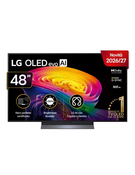 LG OLED evo AI 48'' Serie C6 OLED48C65LA, 4K, Brightness Booster, Processore α11 Gen3, VRR 165Hz,G-Sync, SMART TV 2026