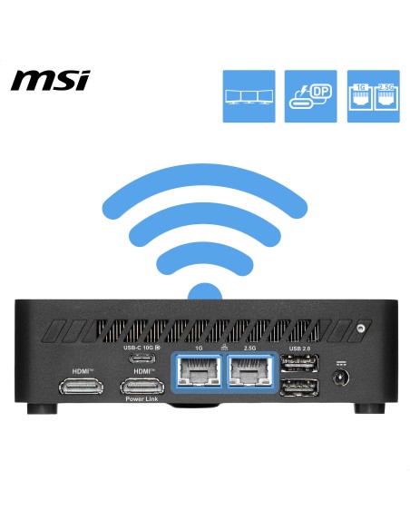 MSI Cubi NUC TWG S-006BEU USFF Nero N150 Intel SoC BGA 1264 3,6 GHz
