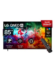 LG QNED AI MiniLED 85'' Serie QNED70B 85QNED70B6A, 4K, AI Magic Remote, 100% Volume colore, 3 HDMI, 20W, SMART TV 2026