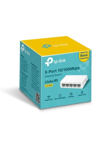 TP-Link LS1005 switch di rete Non gestito Fast Ethernet (10 100) Bianco