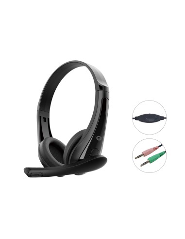 Conceptronic POLONA06B3T cuffia e auricolare Cablato A Padiglione Musica e Chiamate Nero