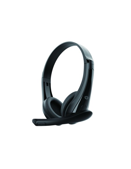 Conceptronic POLONA06B3T cuffia e auricolare Cablato A Padiglione Musica e Chiamate Nero
