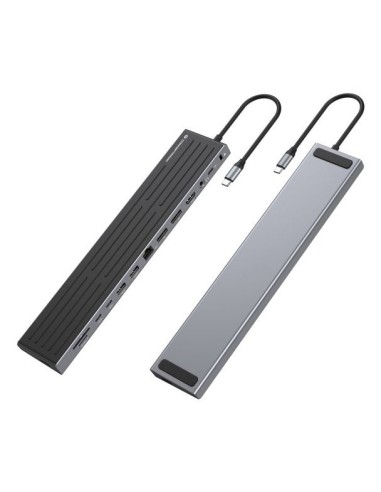 Conceptronic DONN32BD docking station per dispositivo mobile Tablet Smartphone Laptop Nero