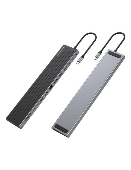 Conceptronic DONN32BD docking station per dispositivo mobile Tablet Smartphone Laptop Nero