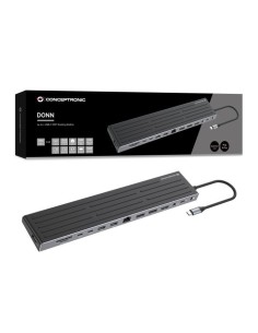 Conceptronic DONN32BD docking station per dispositivo mobile Tablet Smartphone Laptop Nero 2