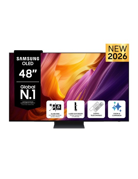 Samsung OLED AI TV 48" QE48S95HAEXZT 4K, Processore NQ4 AI Gen3, 4K AI Upscaling Pro, Glare Free, OLED HDR Pro, Motion