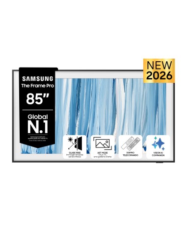 Samsung The Frame Pro AI TV 85" QE85LS03HWUXZT 4K, Processore NQ4 AI Gen3, 4K AI Upscaling, Art Mode, Glare Free, Neo Quantum