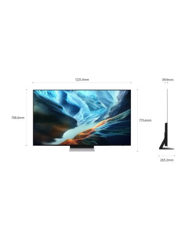 Samsung OLED AI TV 55" QE55S90HAEXZT 4K, Processore NQ4 AI Gen3, 4K AI Upscaling Pro, Glare Free, OLED HDR+, Motion Xcelerator