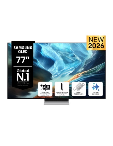 Samsung OLED AI TV 77" QE77S90HATXZT 4K, Processore NQ4 AI Gen3, 4K AI Upscaling Pro, Glare Free, OLED HDR+, Motion Xcelerator
