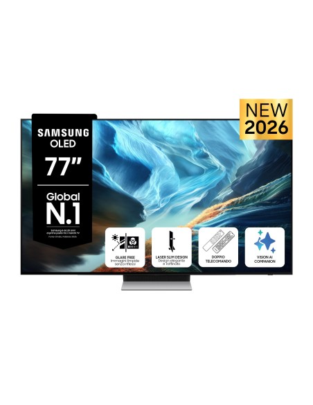 Samsung OLED AI TV 77" QE77S90HATXZT 4K, Processore NQ4 AI Gen3, 4K AI Upscaling Pro, Glare Free, OLED HDR+, Motion Xcelerator