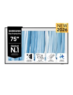 Samsung The Frame Pro AI TV 75" QE75LS03HWUXZT 4K, Processore NQ4 AI Gen3, 4K AI Upscaling, Art Mode, Glare Free, Neo Quantum 2