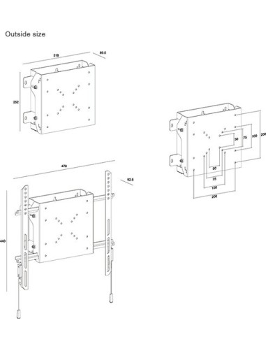Multibrackets 1831 accessorio per supporto AV Scatola per supporto AV