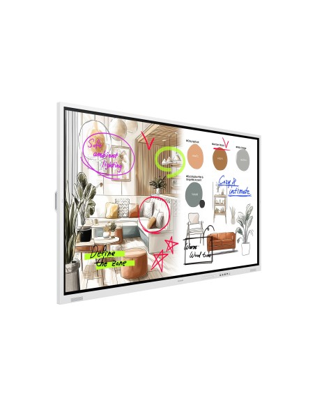 Samsung WM85FX lavagna interattiva 2,16 m (85") 3840 x 2160 Pixel Touch screen Grigio, Bianco HDMI