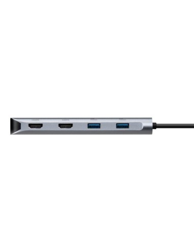 Targus DOCK427GL replicatore di porte e docking station per laptop Cablato USB 3.2 Gen 2 (3.1 Gen 2) Type-C Grigio