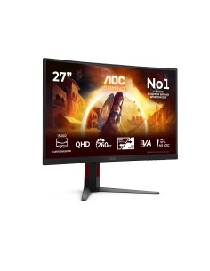 AOC G4 Gaming Monitor PC 68,6 cm (27") 2560 x 1440 Pixel Quad HD LED Nero, Rosso 2