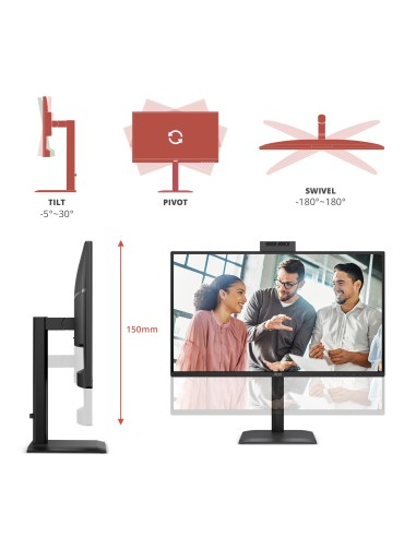 AOC Q27E4CW Monitor PC 68,6 cm (27") 2560 x 1440 Pixel Quad HD LCD Nero