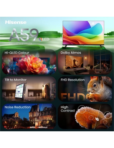 Hisense 32A59S 81,3 cm (32") Full HD Smart TV Wi-Fi Nero