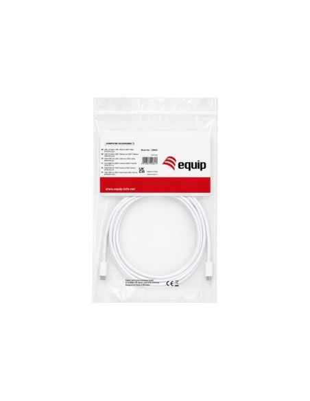 Equip 128843 cavo USB USB 2.0 2 m USB C 0,48 Gbit s 60 W Bianco