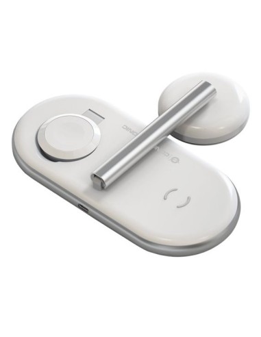 Conceptronic GORGON05W Caricabatterie per dispositivi mobili Smartphone, Orologio intelligente Bianco USB Carica wireless