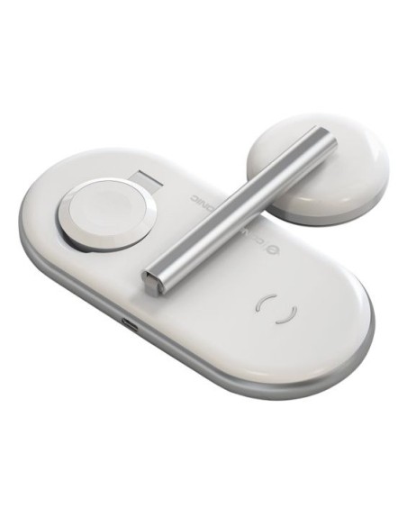 Conceptronic GORGON05W Caricabatterie per dispositivi mobili Smartphone, Orologio intelligente Bianco USB Carica wireless