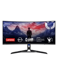 Lenovo Legion R34w-30 - Monitor Gaming 34" VA Curvo 1500R UWQHD 3440x1440 0 180Hz 0.5ms - Speakers AMD FreeSync Premium + VESA