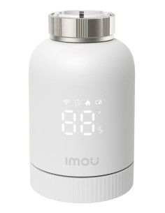 Imou TRV1 Kit. Comprende hub ZG2-EU e valvola TRV1 con 6 adattatori di montaggio, rilevamento finestra aperta, protezione 2