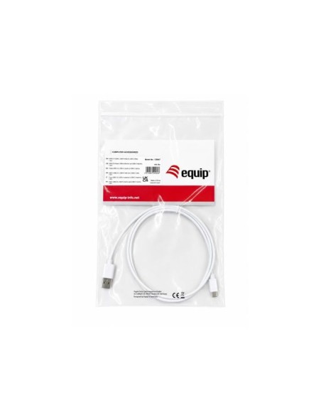 Equip 128847 cavo USB USB 2.0 1 m USB A USB C 0,48 Gbit s Bianco