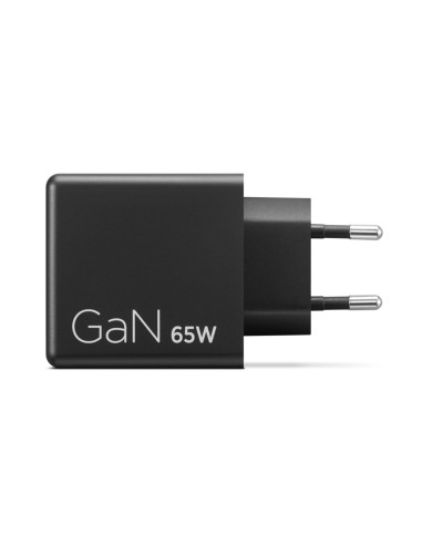 Lenovo Dual USB-C 65W GaN Charger, alimentatore compatto da muro con doppia Type-C, cavo USB-C 1,5 m incluso - ideale per
