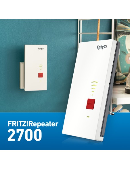 Repeater FRITZ! 2700 International Ripetitore di rete 6500 Mbit s Bianco