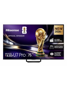Hisense Smart TV MiniLED 165Hz 75" 4K 75U7S PRO, Schermo Anti-Riflesso, Dolby Atmos 2.1.2 By Devialet, VIDAA OS, Dolby Vision