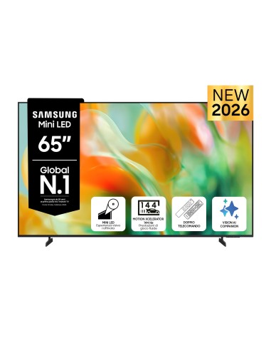 Samsung Mini LED AI TV 65" UE65M80HAUXZT 4K, Processore NQ4 AI Gen2, 4K Upscaling, Color Booster Pro, OTS Lite, Metal Stream