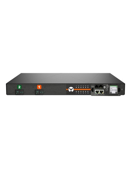 Vertiv Geist VP5G31A0 unità di distribuzione dell'energia (PDU) 12 presa(e) AC 1U Nero