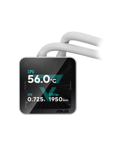 ASUS PRIME SLC II 360 ARGB LCD WHT Processore Raffreddatore di liquidi tutto in uno 12 cm Bianco 1 pz
