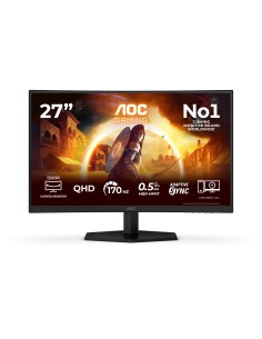 AOC G4 Q27G42ZE Monitor PC 68,6 cm (27") 2560 x 1440 Pixel Quad HD LED Nero, Rosso