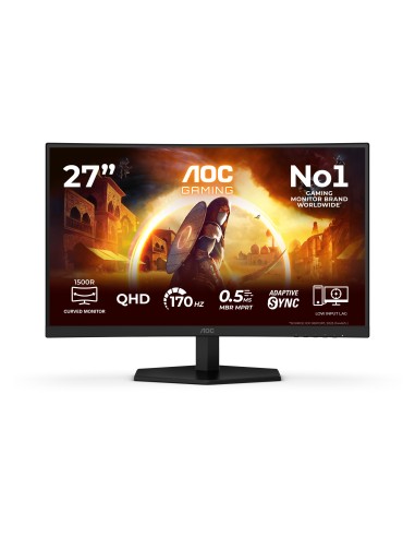 AOC G4 Q27G42ZE Monitor PC 68,6 cm (27") 2560 x 1440 Pixel Quad HD LED Nero, Rosso