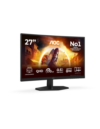 AOC G4 Q27G42ZE Monitor PC 68,6 cm (27") 2560 x 1440 Pixel Quad HD LED Nero, Rosso