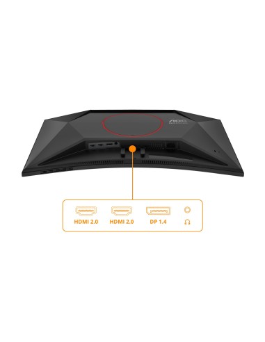 AOC G4 CQ27G4ZE Monitor PC 68,6 cm (27") 2560 x 1440 Pixel Quad HD LCD Nero, Rosso