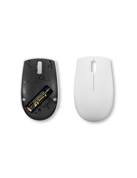 Lenovo Mouse wireless 300 compatto (Grigio Cloud)