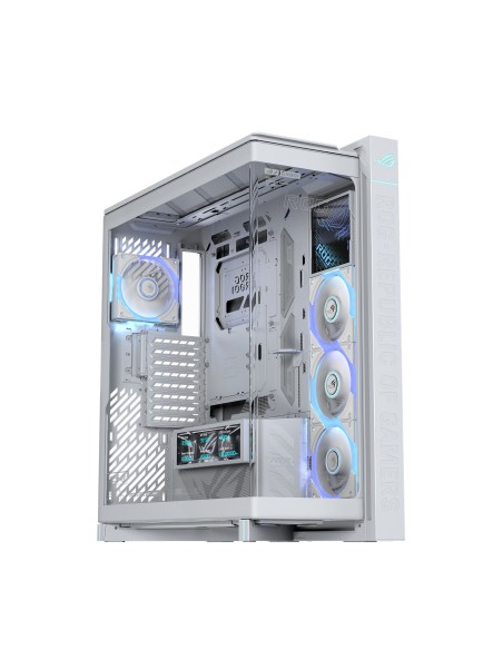 ASUS ROG CRONOX GR801 CURVE TG ARGB WHITE Midi Tower Bianco