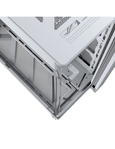 ASUS ROG CRONOX GR801 CURVE TG ARGB WHITE Midi Tower Bianco