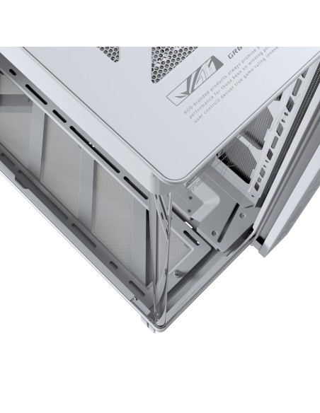 ASUS ROG CRONOX GR801 CURVE TG ARGB WHITE Midi Tower Bianco