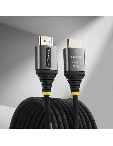 StarTech.com Cavo HDMI High Speed Premium Certificato da 3 m, Ultra Flessibile, 4K 60Hz 1440p 144Hz, HDR10 ARC, 18Gbps, Cavo