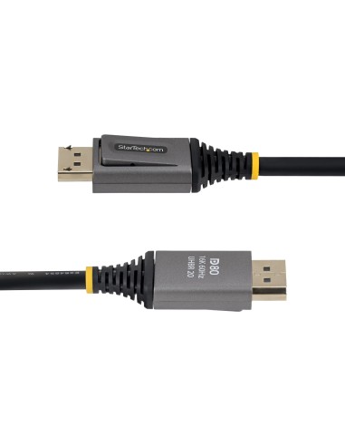 StarTech.com Cavo DisplayPort 2.1 da 50 cm, certificato VESA DP80, 10K 8K 60Hz non compresso, 16K 60Hz   8K 240Hz con DSC 1.2a,