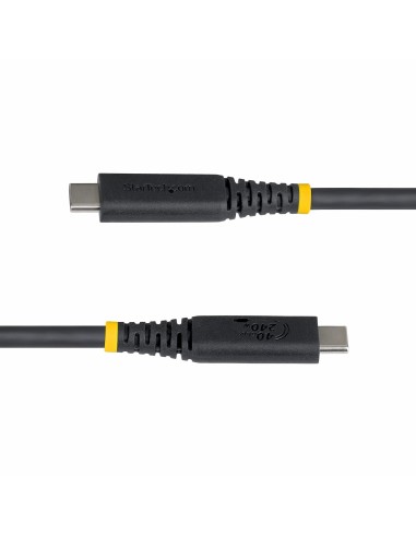 StarTech.com Cavo USB4 da 1m, 40 Gbps, Cavo USB-C certificato USB-IF, 240W PD, 8K 60Hz   4K 240 Hz DP2.1 DP40, Rivestimento in